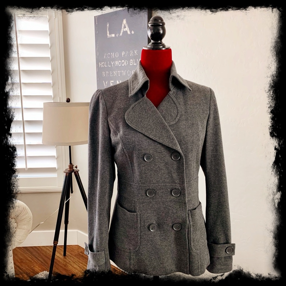 FOREVER 21 double breasted gray blazer jacket